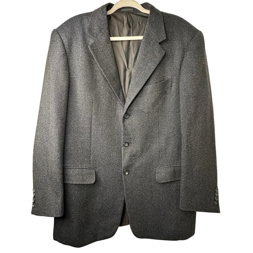 Pal Zileri 54L Wool Cashmere Blazer Sport Coat Italy 3-Button Classic Menswear